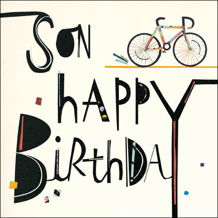 Collage Son Road Cycling Birthday Card from Penny Black