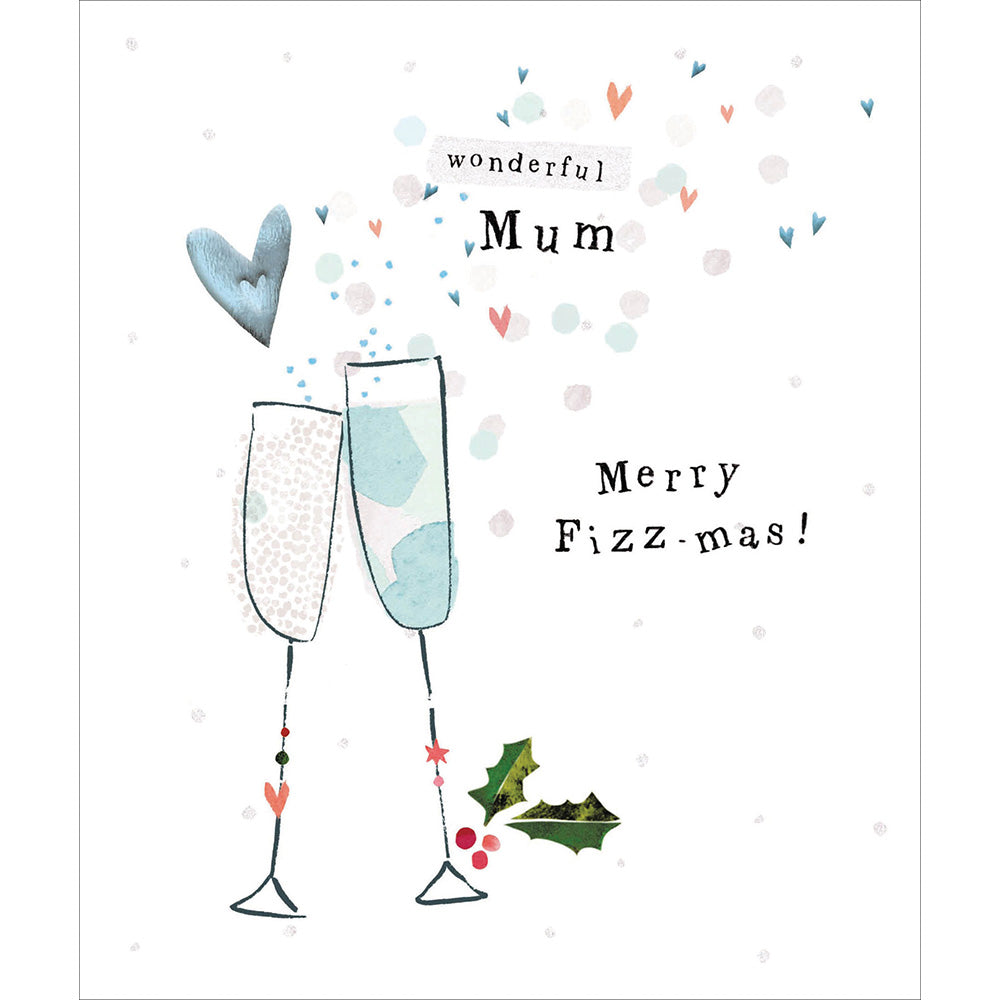 Mum Merry Fizzmas Christmas Card by Penny Black