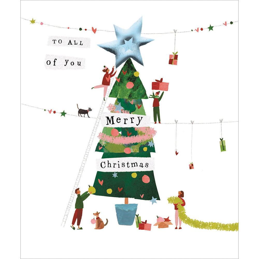 To All of You Foil Star Christmas Card by Penny Black