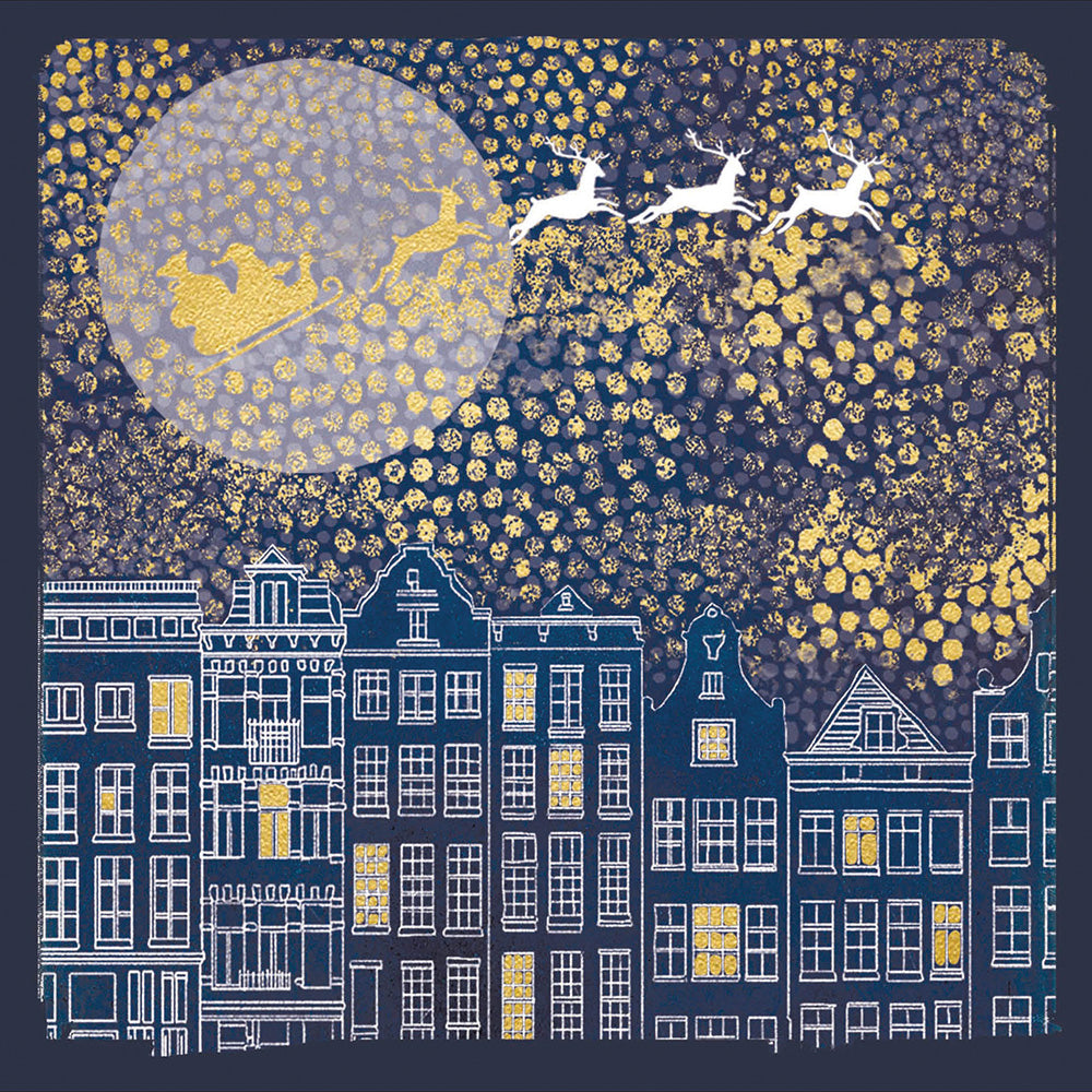 Magical Cityscape Luxury Christmas Card Box 8 Pk from Penny Black