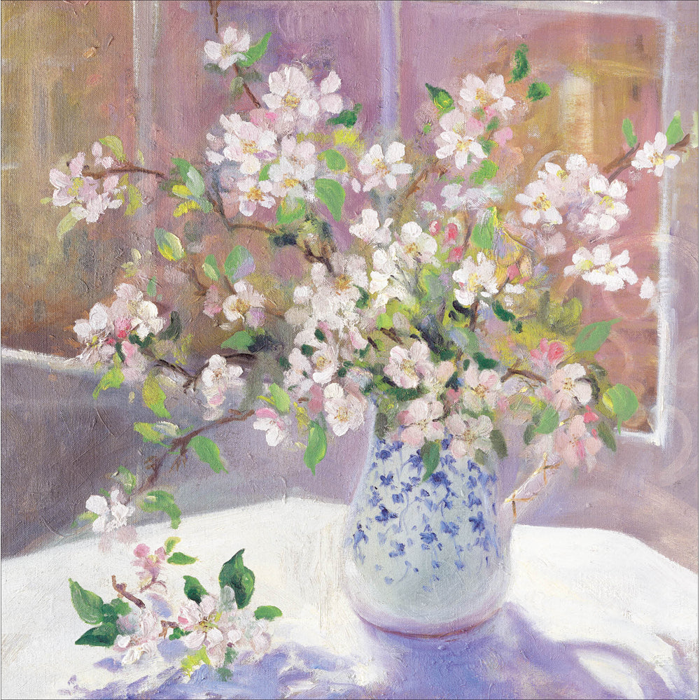 Spring Blossom Jug Still Life Art Card from Penny Black
