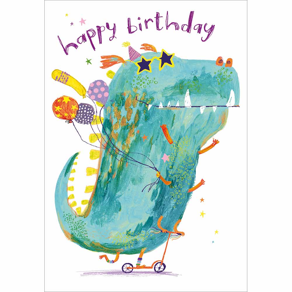 Monster Scoot Birthday Card by penny black
