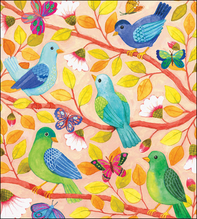 Tree Flock Art Card from Penny Black