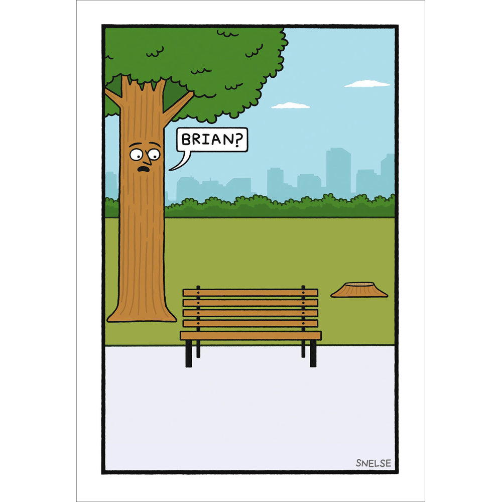 Bench Brian Funny Card by penny black