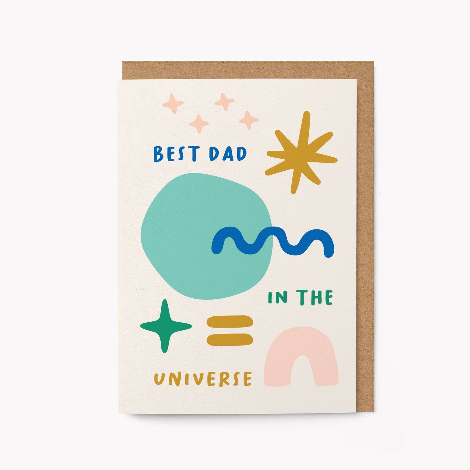Best Dad in the Universe Card by Graphic Factory at penny black