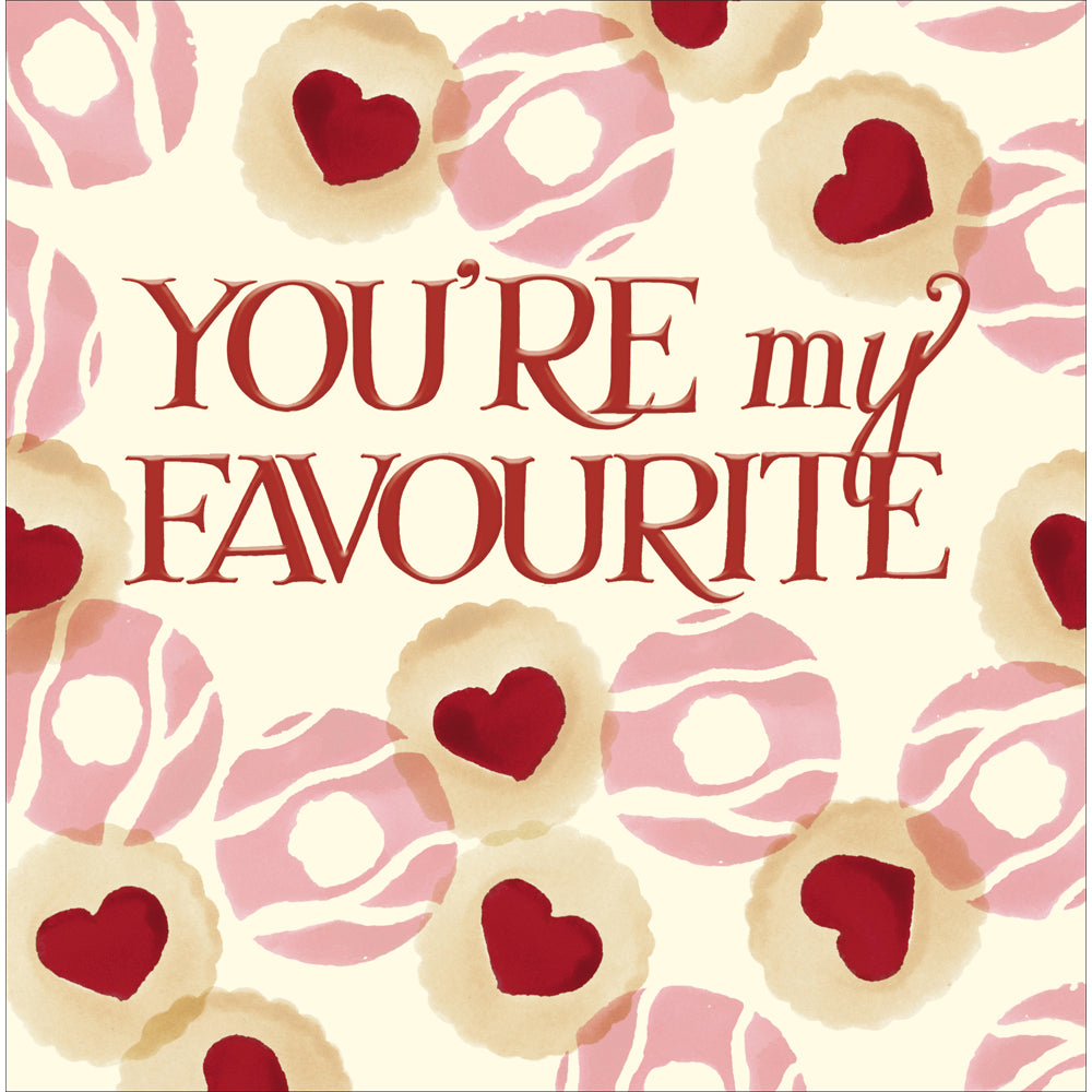 You&#39;re My Favourite Biscuits Emma Bridgewater Valentine Card by penny black