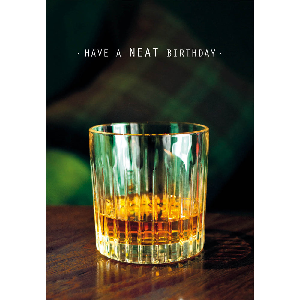 Whisky Neat Birthday Card from Penny Black