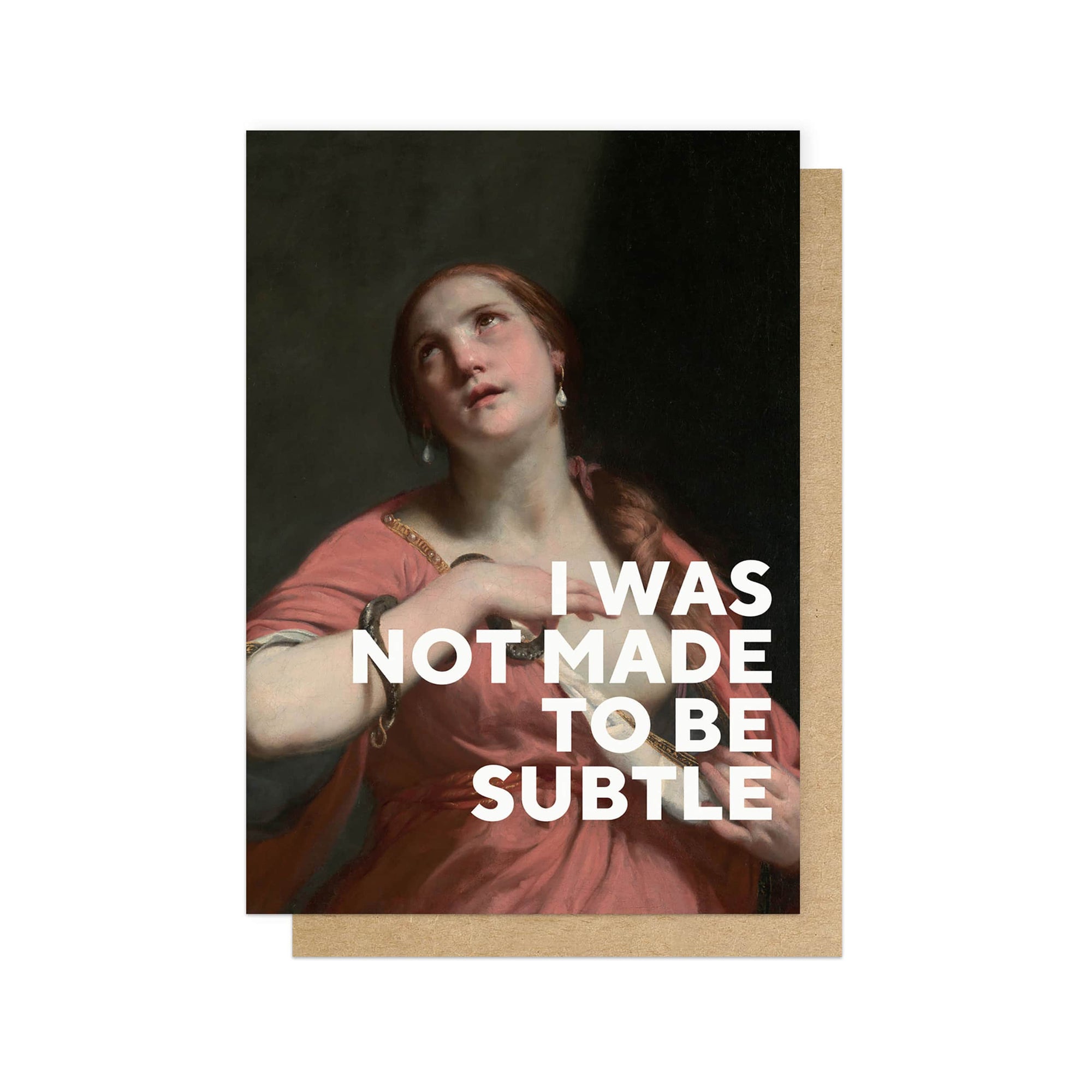 Made Not To Be Subtle Card by penny black