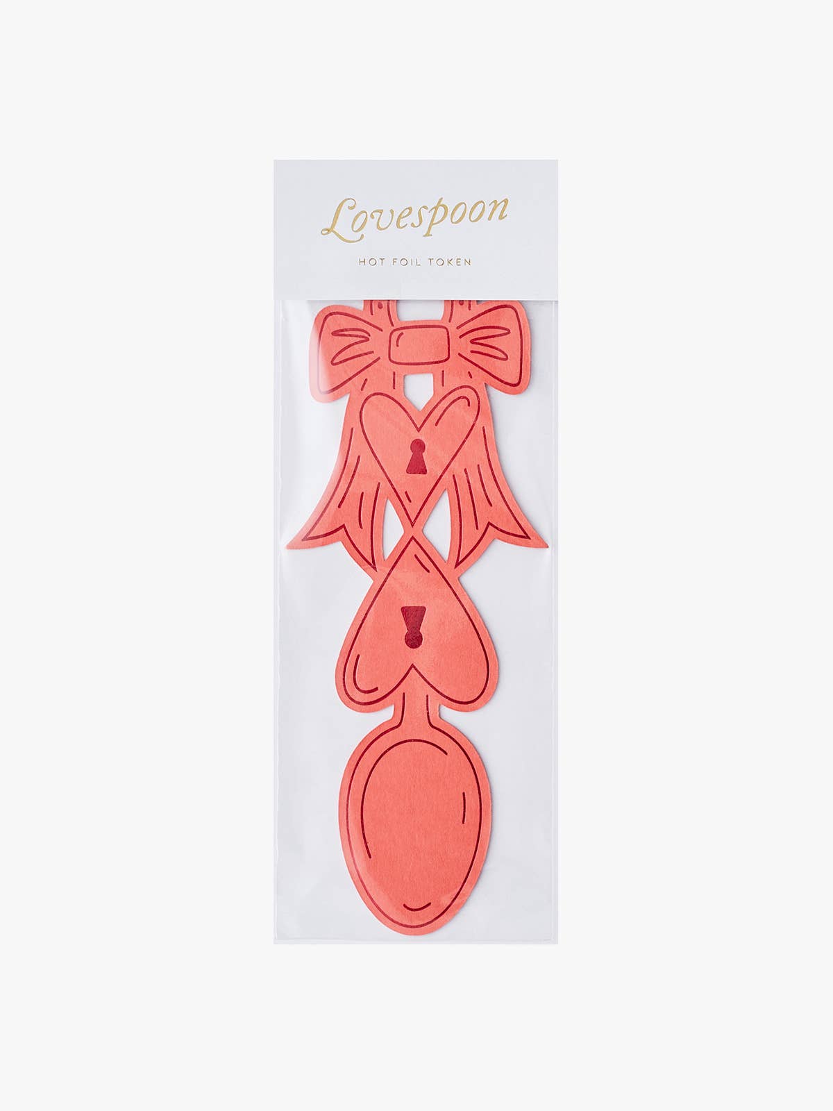 Love Spoon Token Tag Bookmark by penny black in packaging