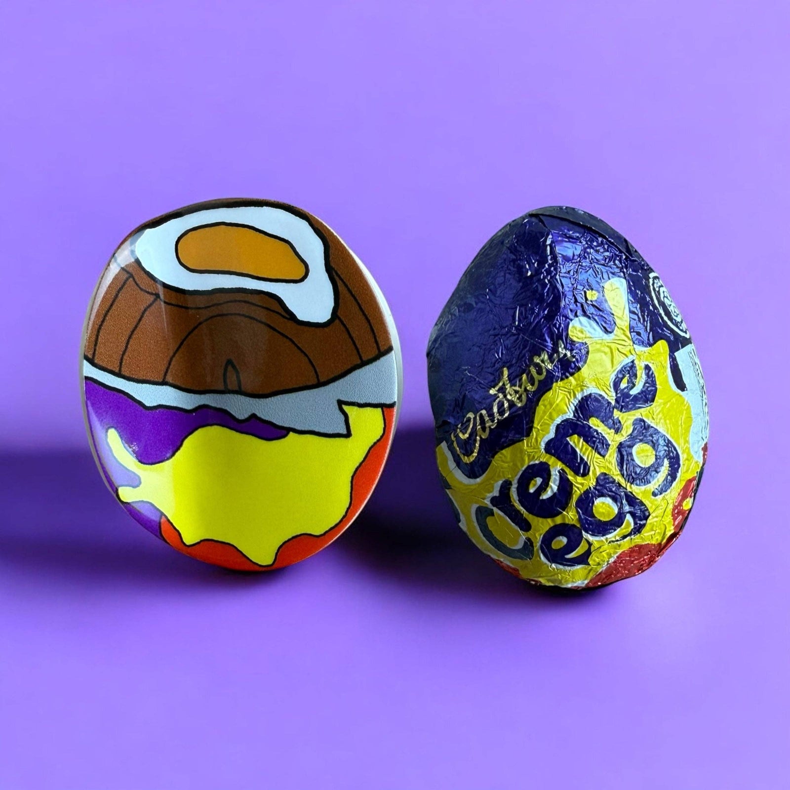 Creme Easter Egg Hair Claw by penny black