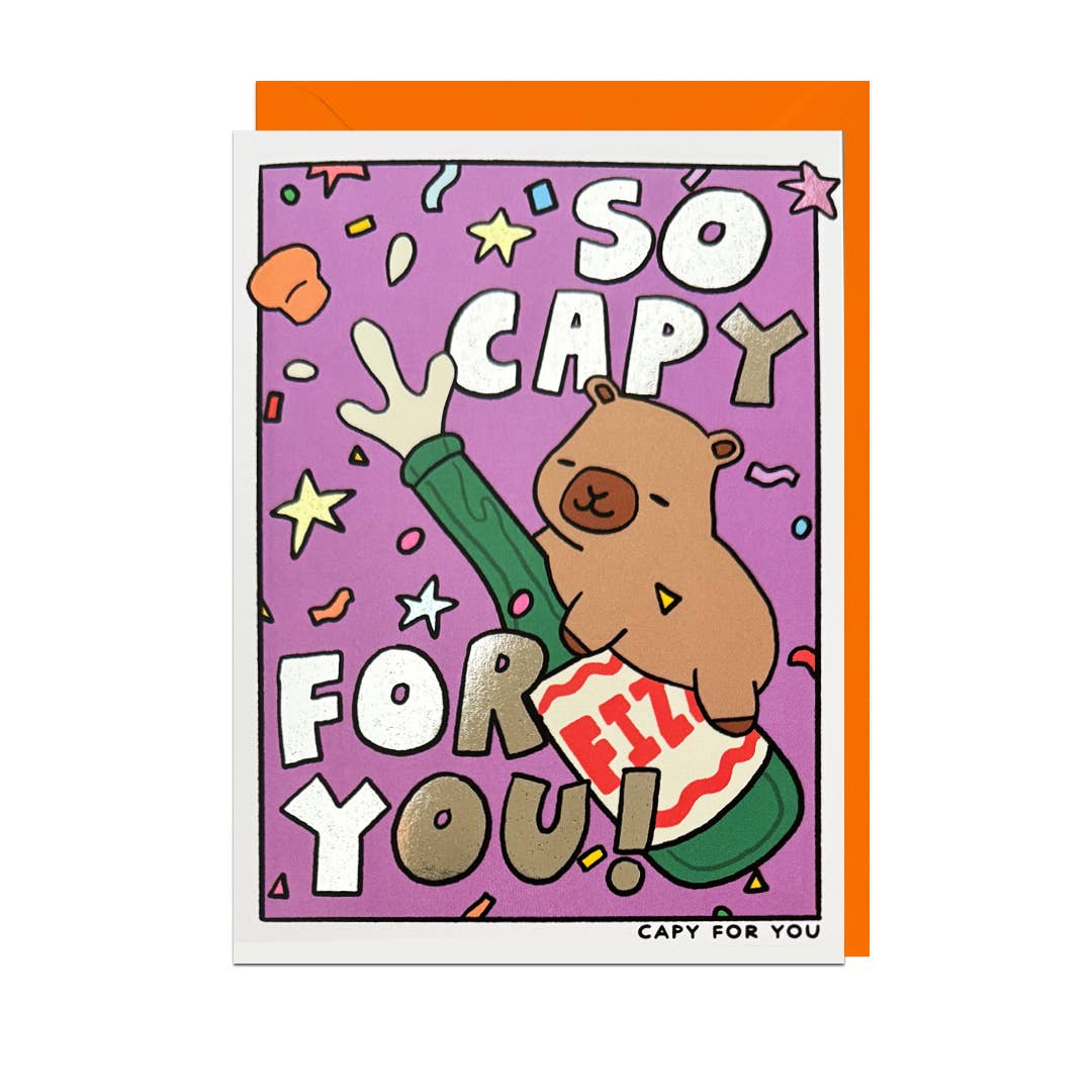 So Capy For You Capybara Congratulations Card