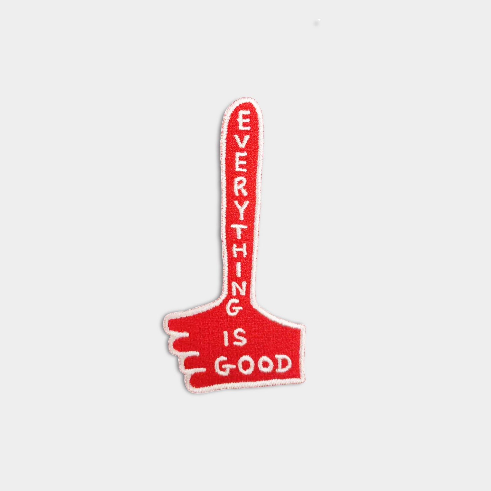 Everything Is Good David Shrigley Embroidered Iron On Patch By Penny Black