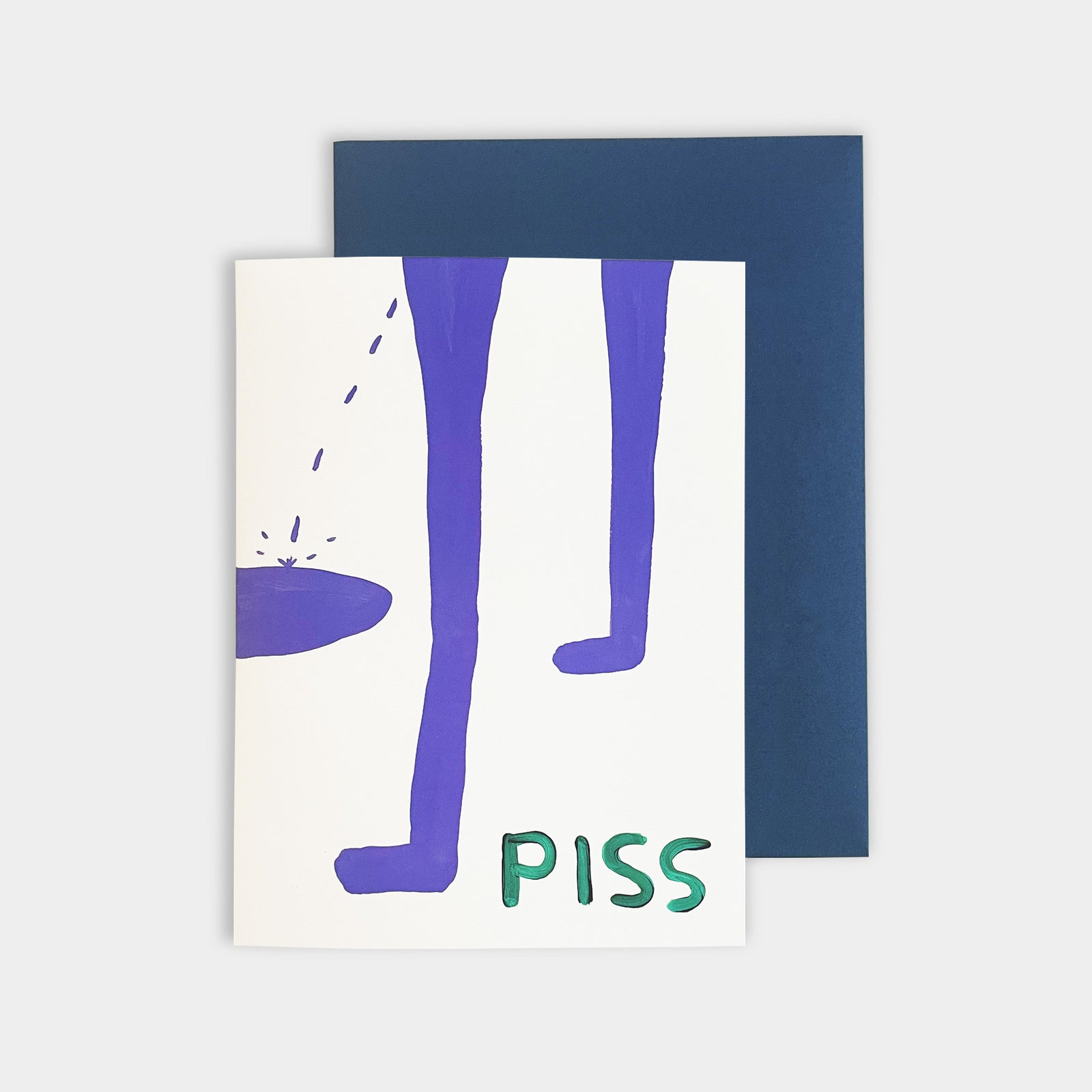 David Shrigley Piss Musical Card By Penny Black