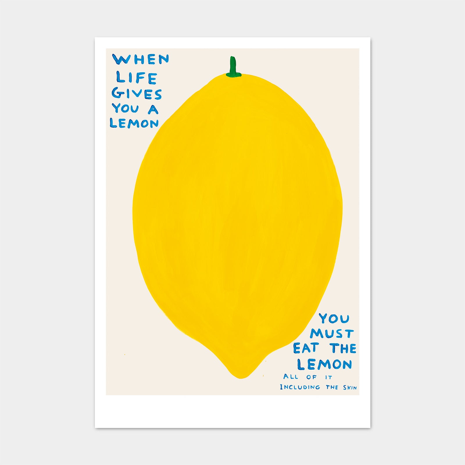 When Life Gives You A Lemon David Shrigley Postcard By Penny Black