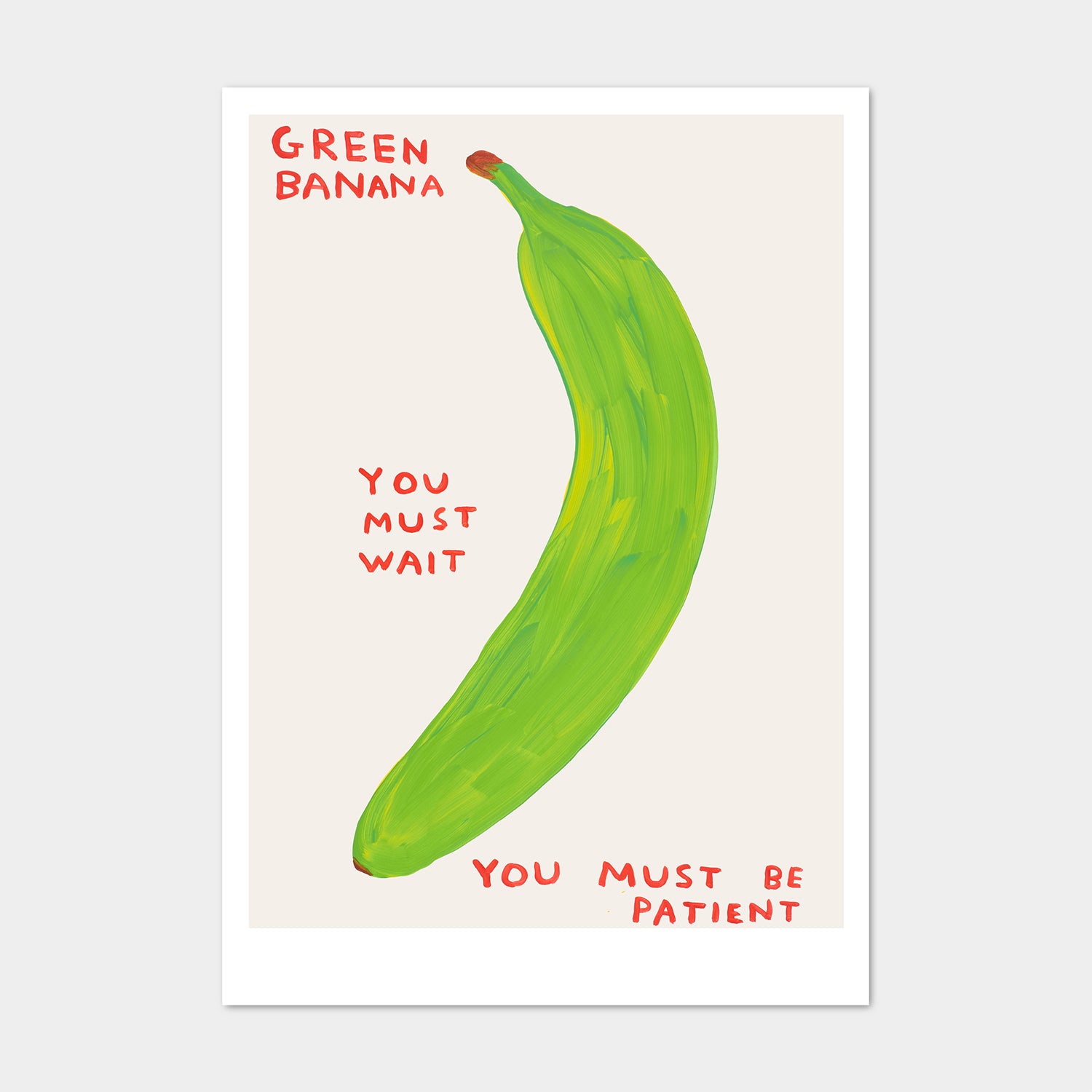 Green Banana David Shrigley Postcard By Penny Black