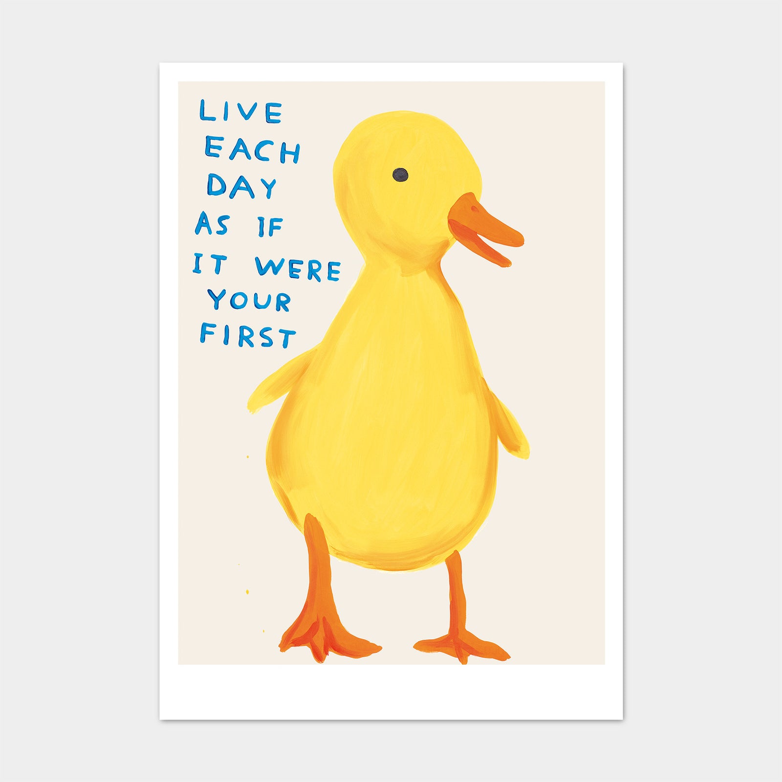 Live Each Day As If It Were Your First David Shrigley Postcard By Penny Black
