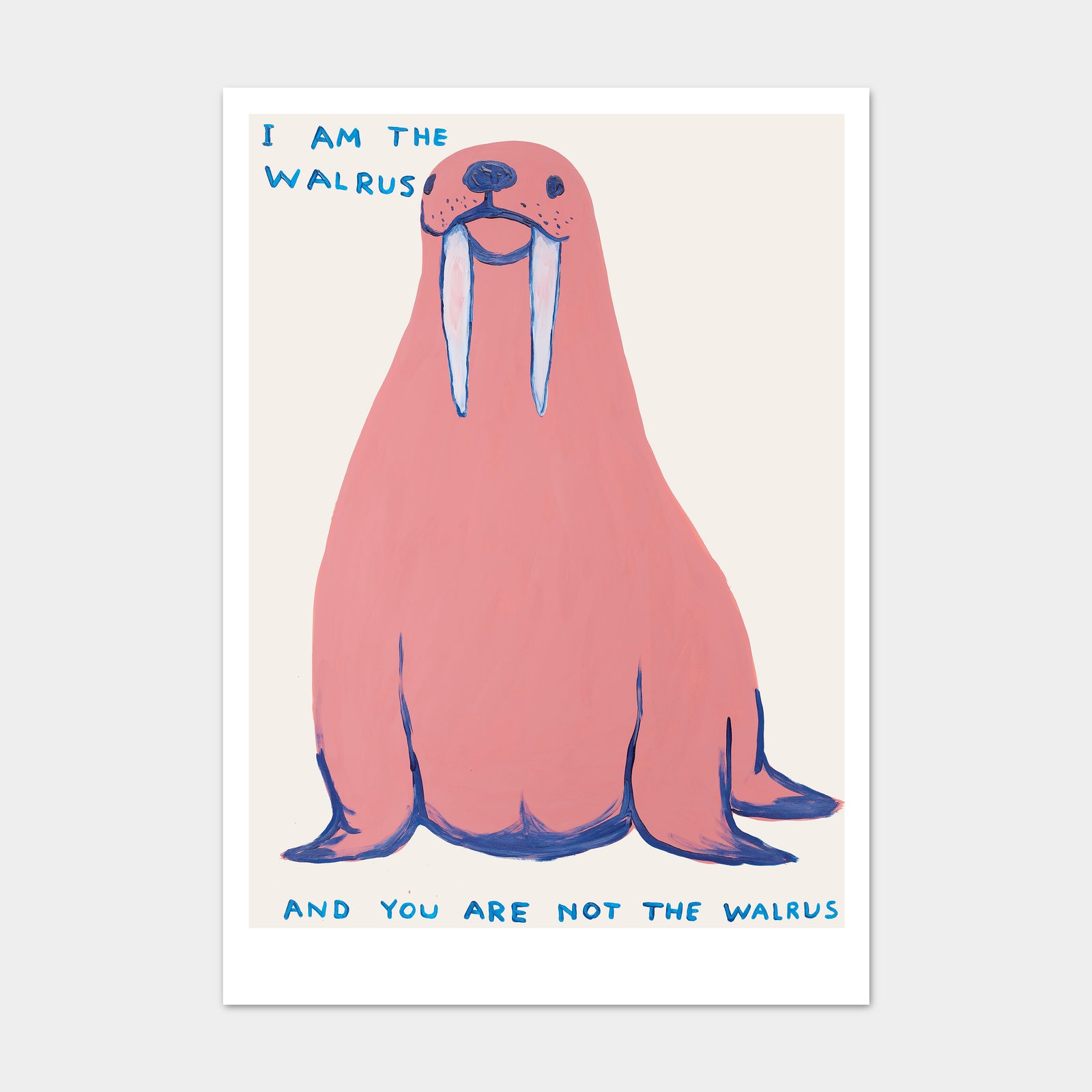 I Am The Walrus David Shrigley Postcard By Penny Black