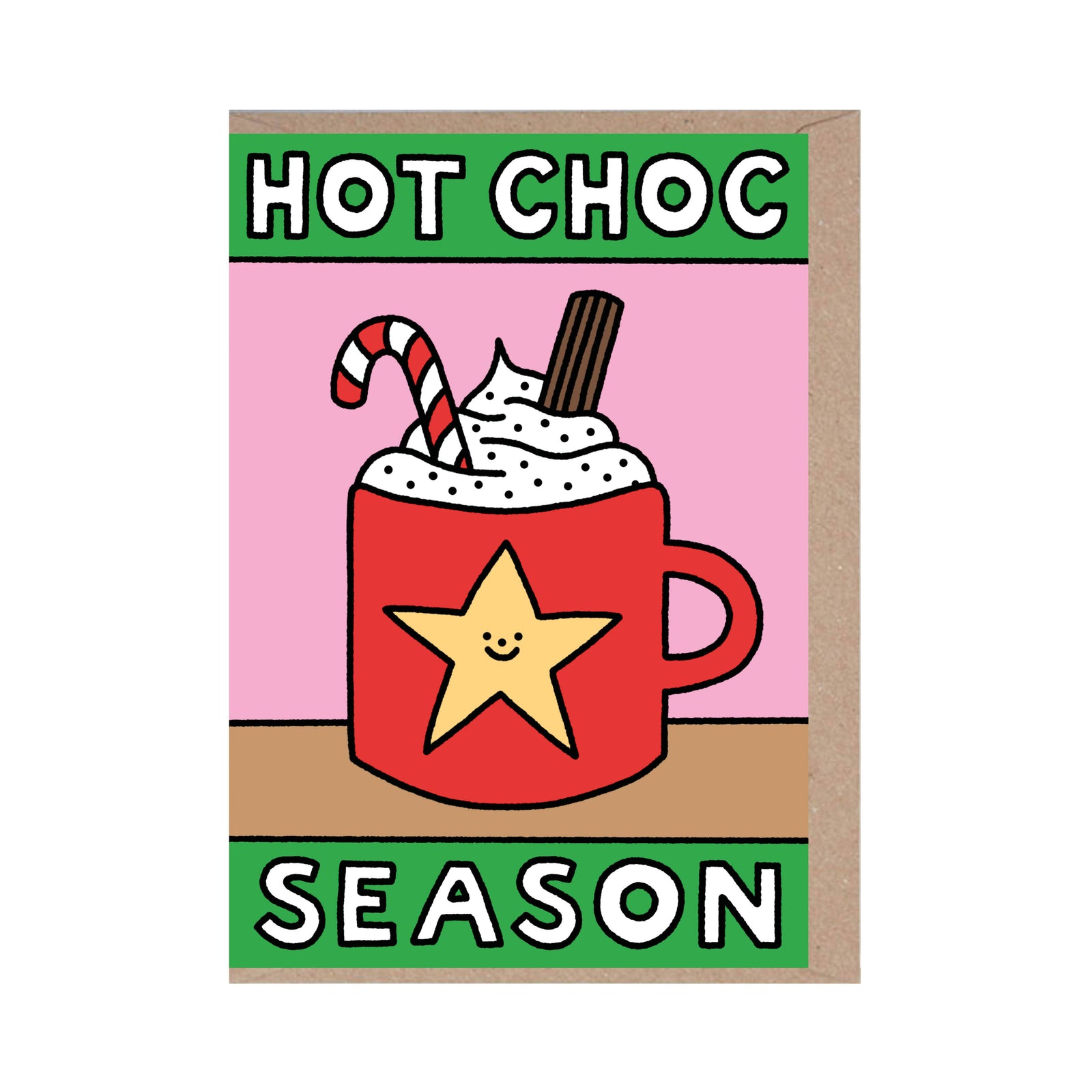 Hot Choc Season Cute Christmas Card by penny black