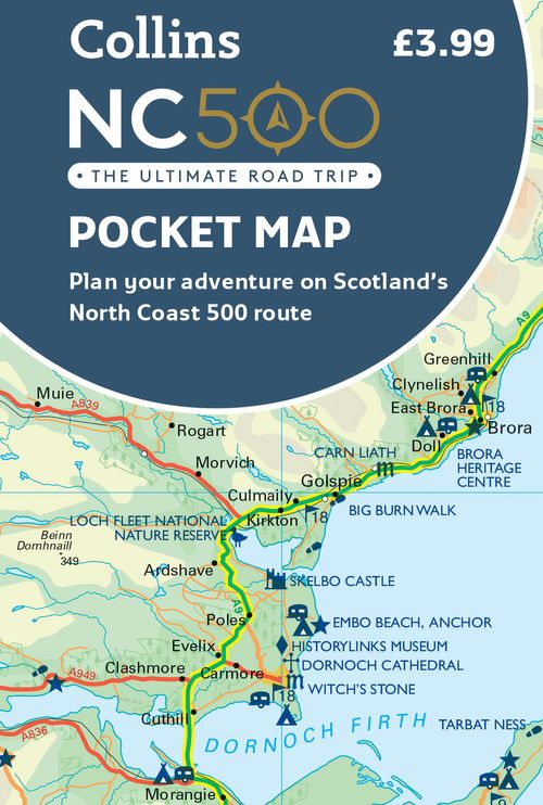 Scotland's NC500 Pocket Map by penny black