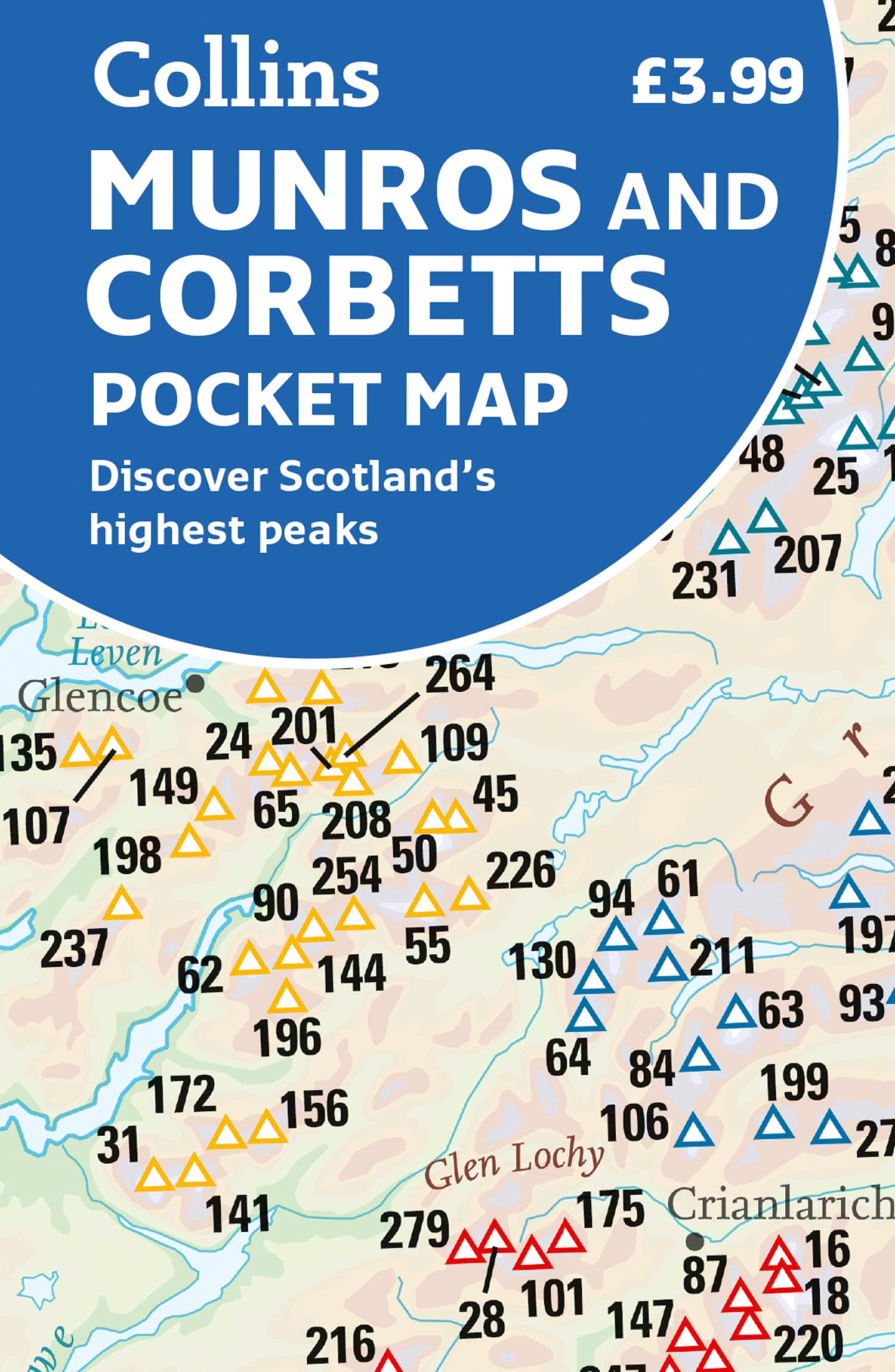Munros & Corbetts Pocket Map by penny black