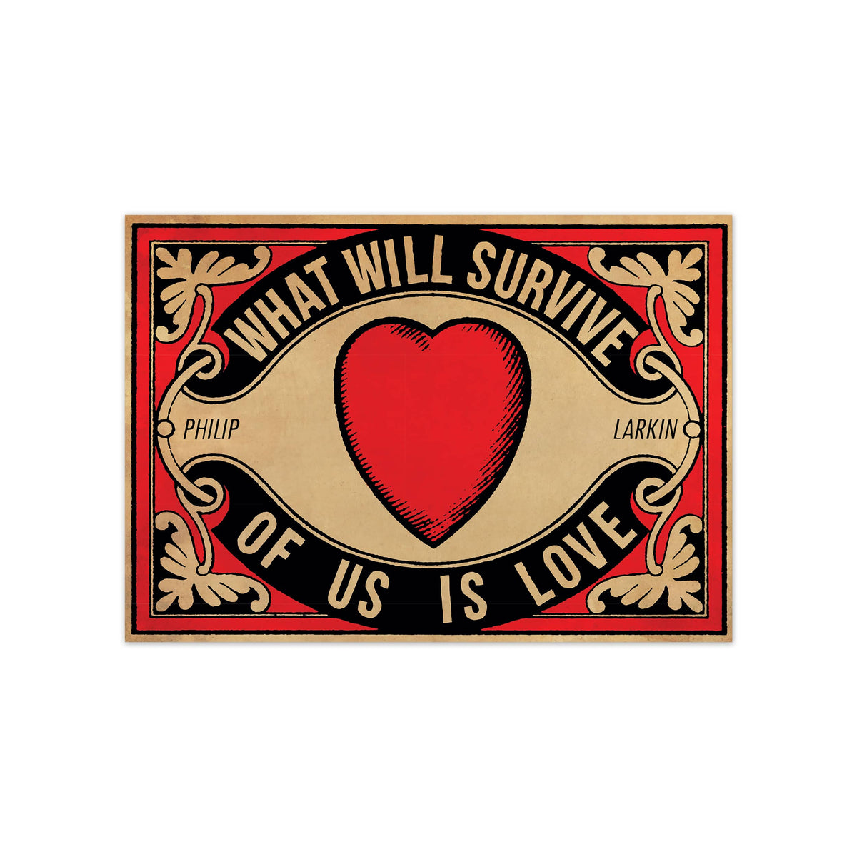 Arundel Tomb What Will Survive of Us Postcard by penny black