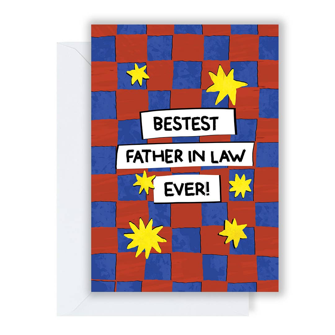 Classic Bestest Father In Law Ever Card by penny black