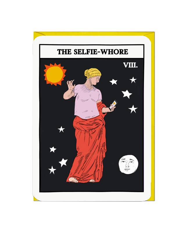 SELFIE WHORE Tarot Funny Card by penny black
