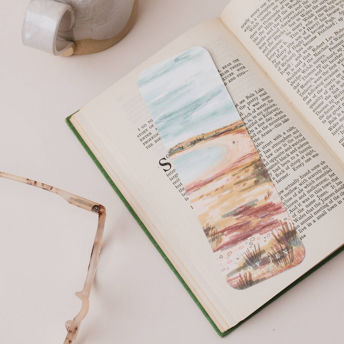 Brighouse Bay Scottish Landscape Beach Bookmark by joy jen studio at penny black - in a book