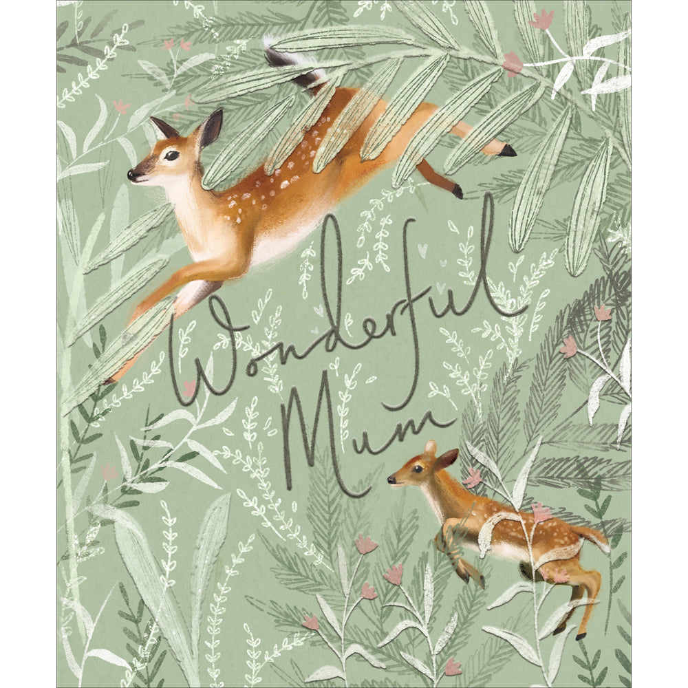 Wonderful Mum Sage Deers Mother&#39;s Day Card by penny black