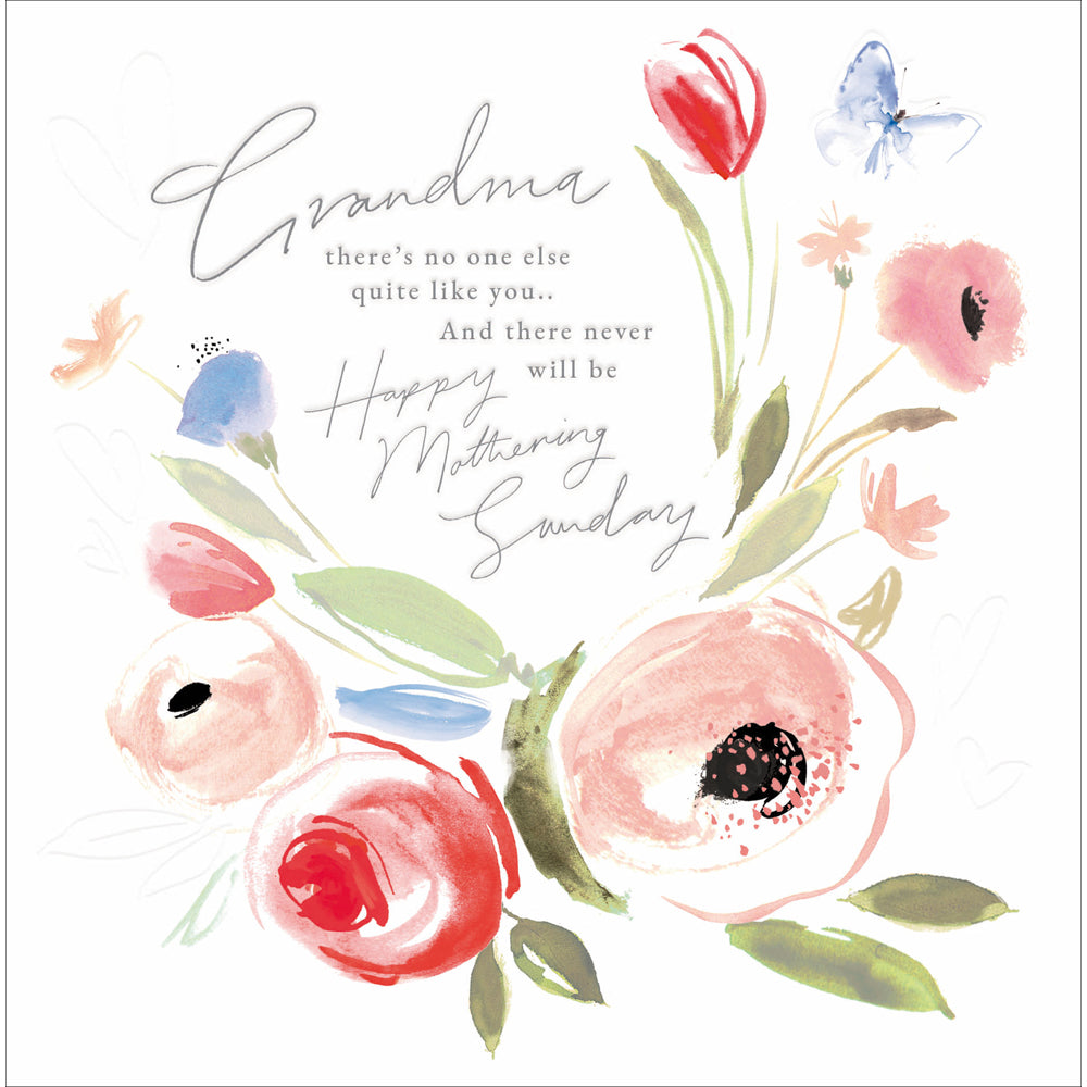 Grandma No One Like You Floral Mother&#39;s Day Card by penny black