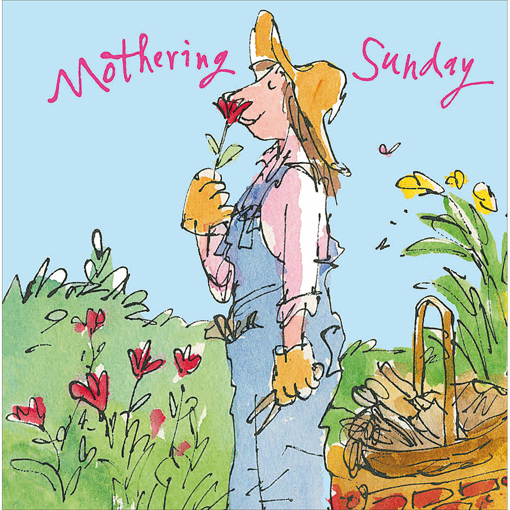 Allotment Joy Quentin Blake Mothering Sunday Card by penny black