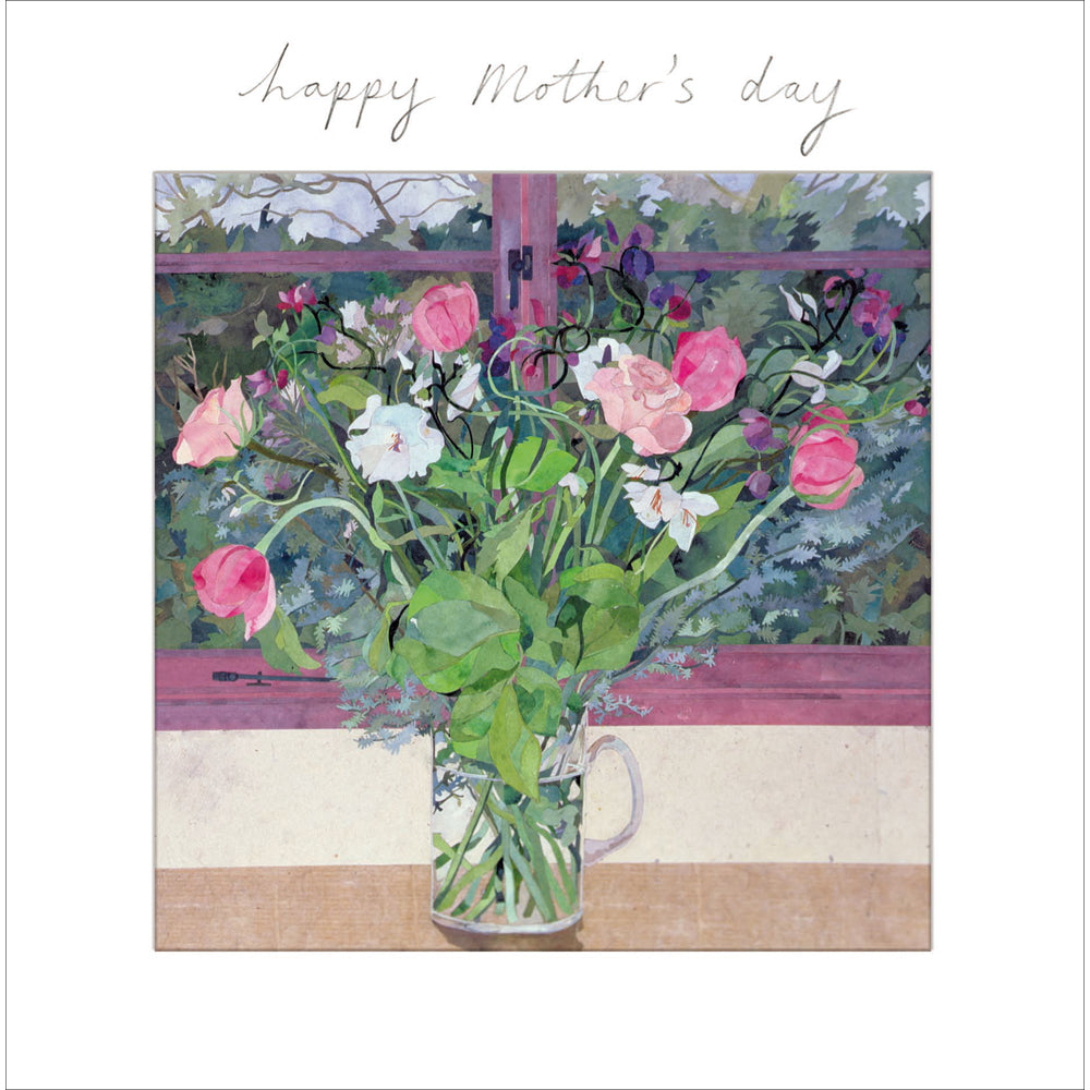 Mug of Ranunculus Art Mother&#39;s Day Card by penny black