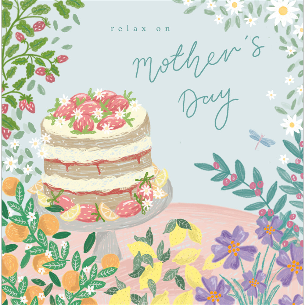 Relax with Cake Mother's Day Card by penny black