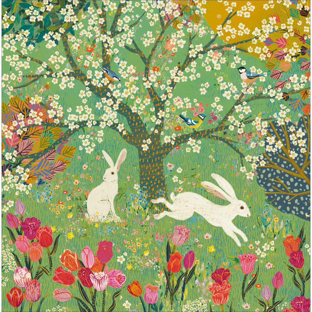Blooming Woodland Easter Art Card by penny black