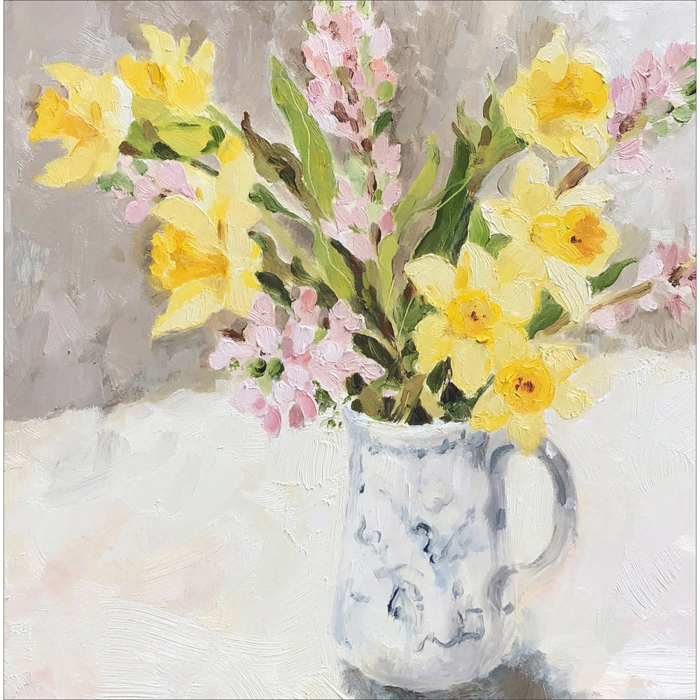 Floral Still Life Easter Art Card by penny black