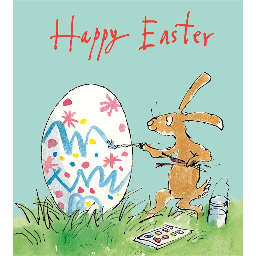 Bunny Painting Quentin Blake Easter Cards 5 Pack by penny black