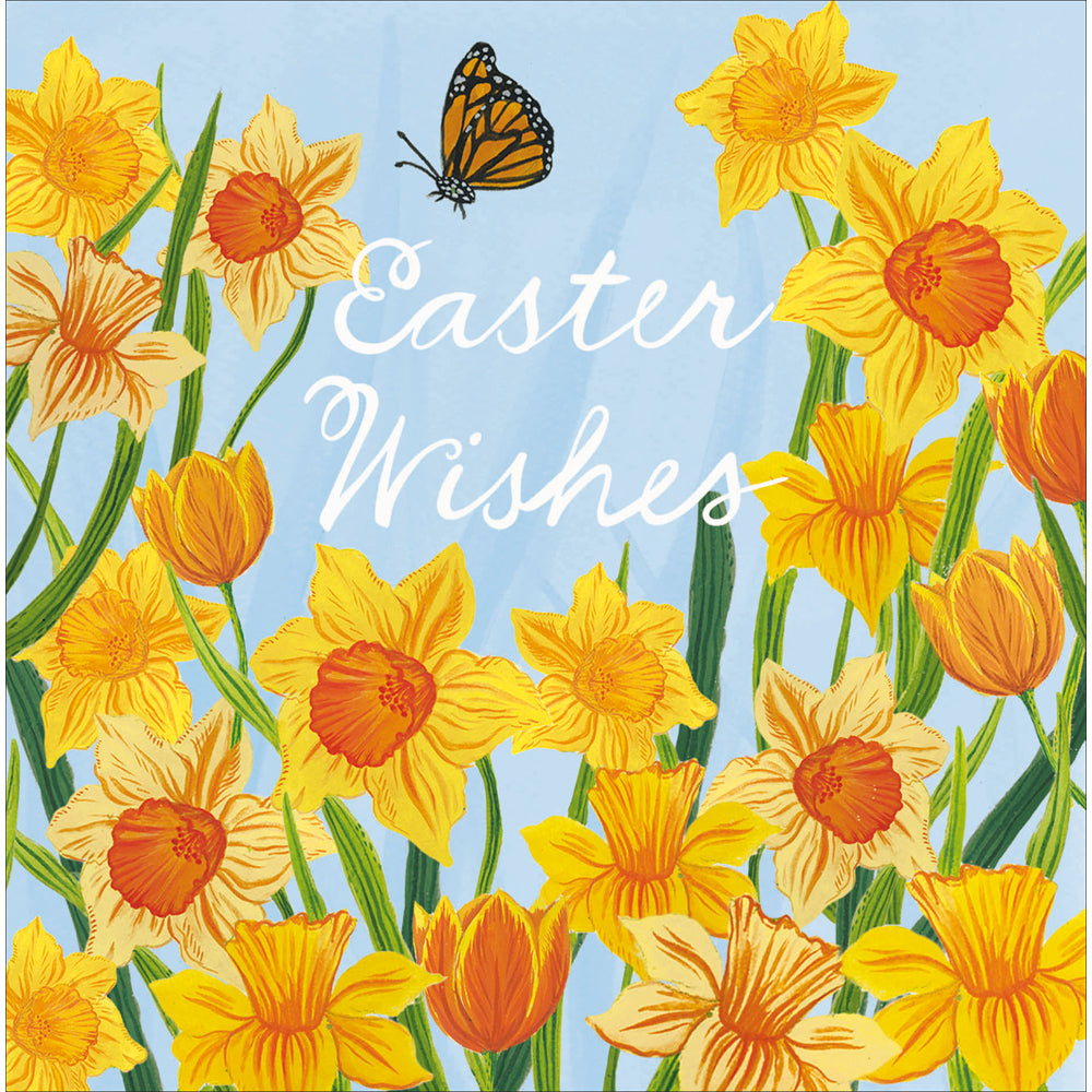 Vibrant Daffodil Patch Easter Card by penny black