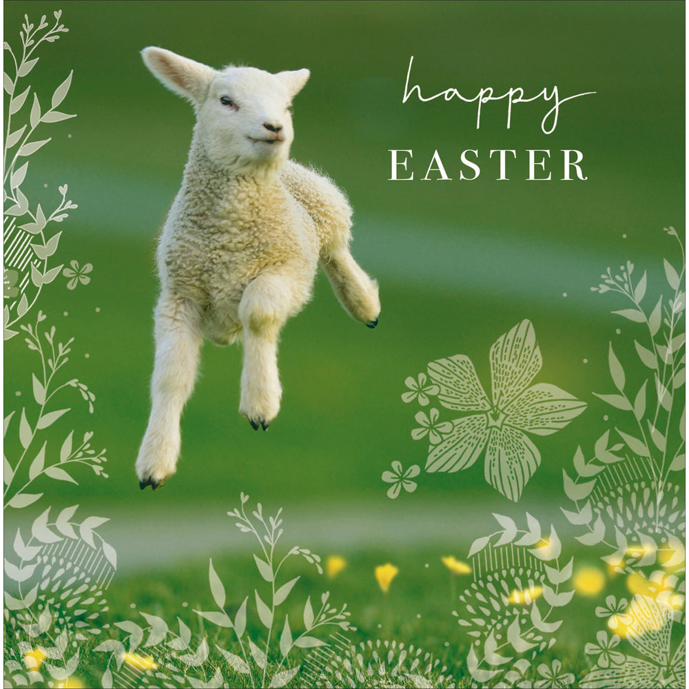 Leaping Lamb Photographic Easter Card by penny black