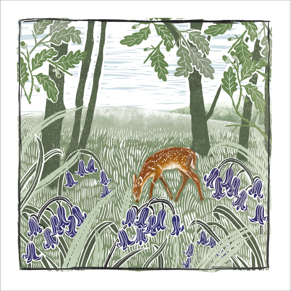Bluebell Wood Art Card by penny black