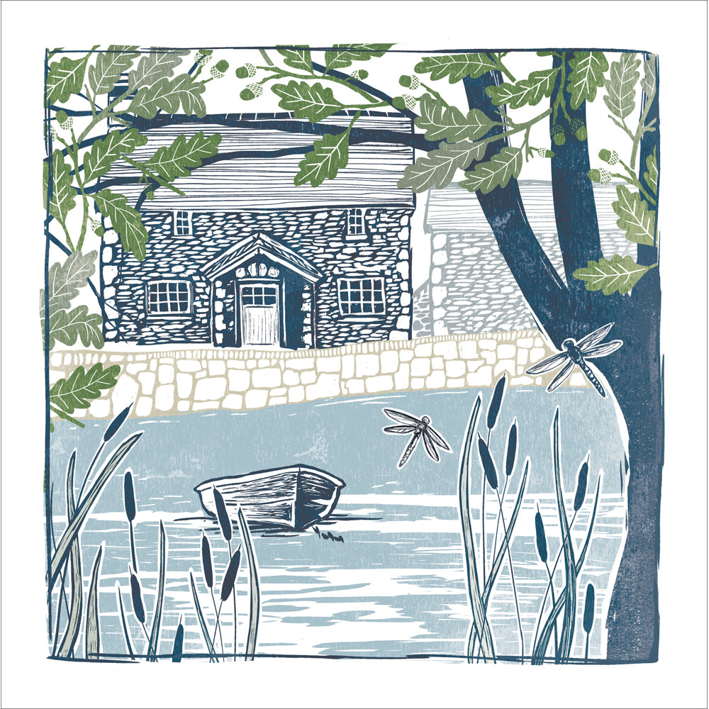 By the Riverbank Art Card by penny black