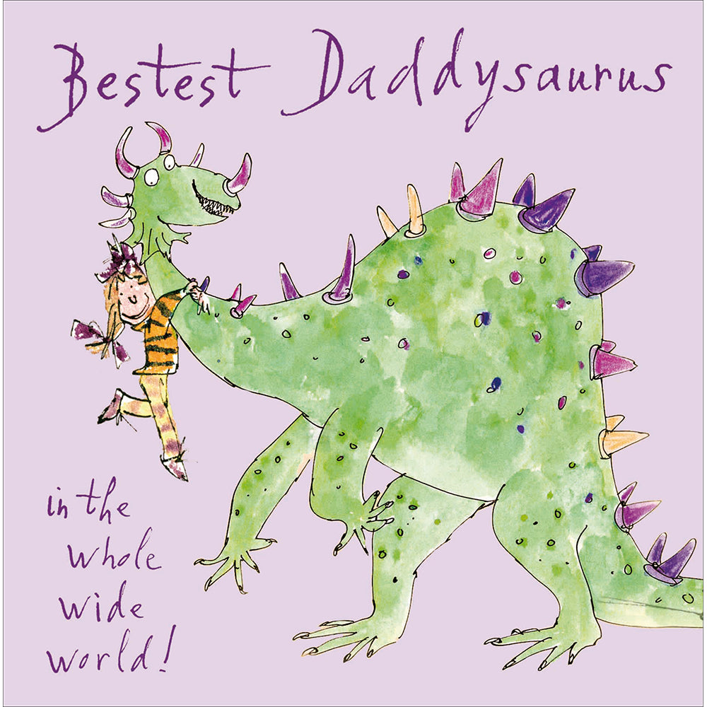 Quentin Blake Bestest Daddysaurus Father's Day Card by penny black