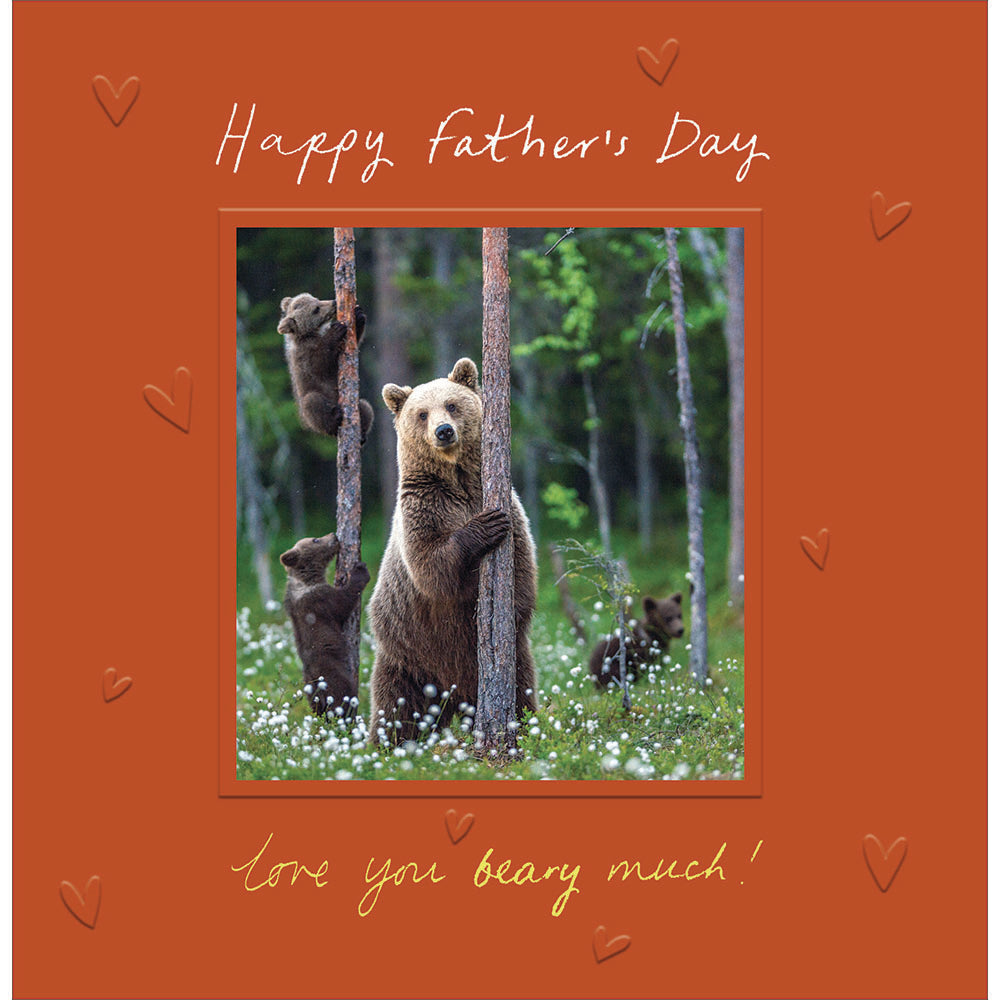 Love You Beary Much Photographic Father's Day Card by penny black