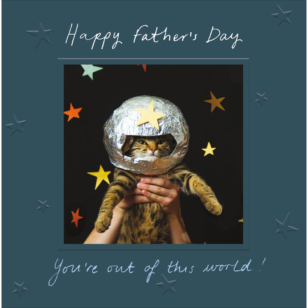Out Of This World Cat Photographic Father's Day Card by penny black