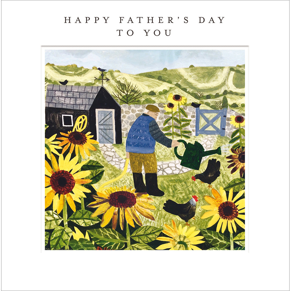 Countryside Sunflower Garden Father's Day Card by penny black