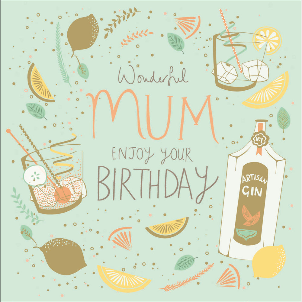 Mum Gin and Tonic Birthday Card from Penny Black