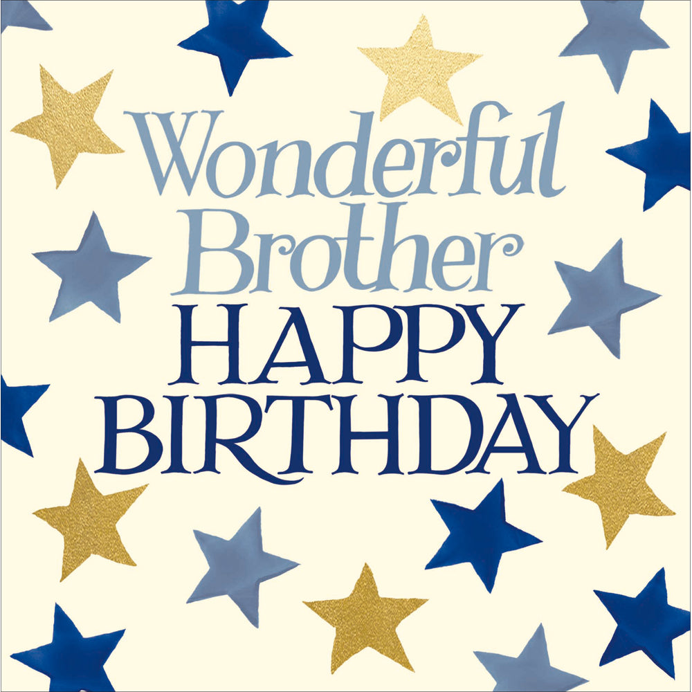 Stars Wonderful Brother Emma Bridgewater Birthday Card from Penny Black