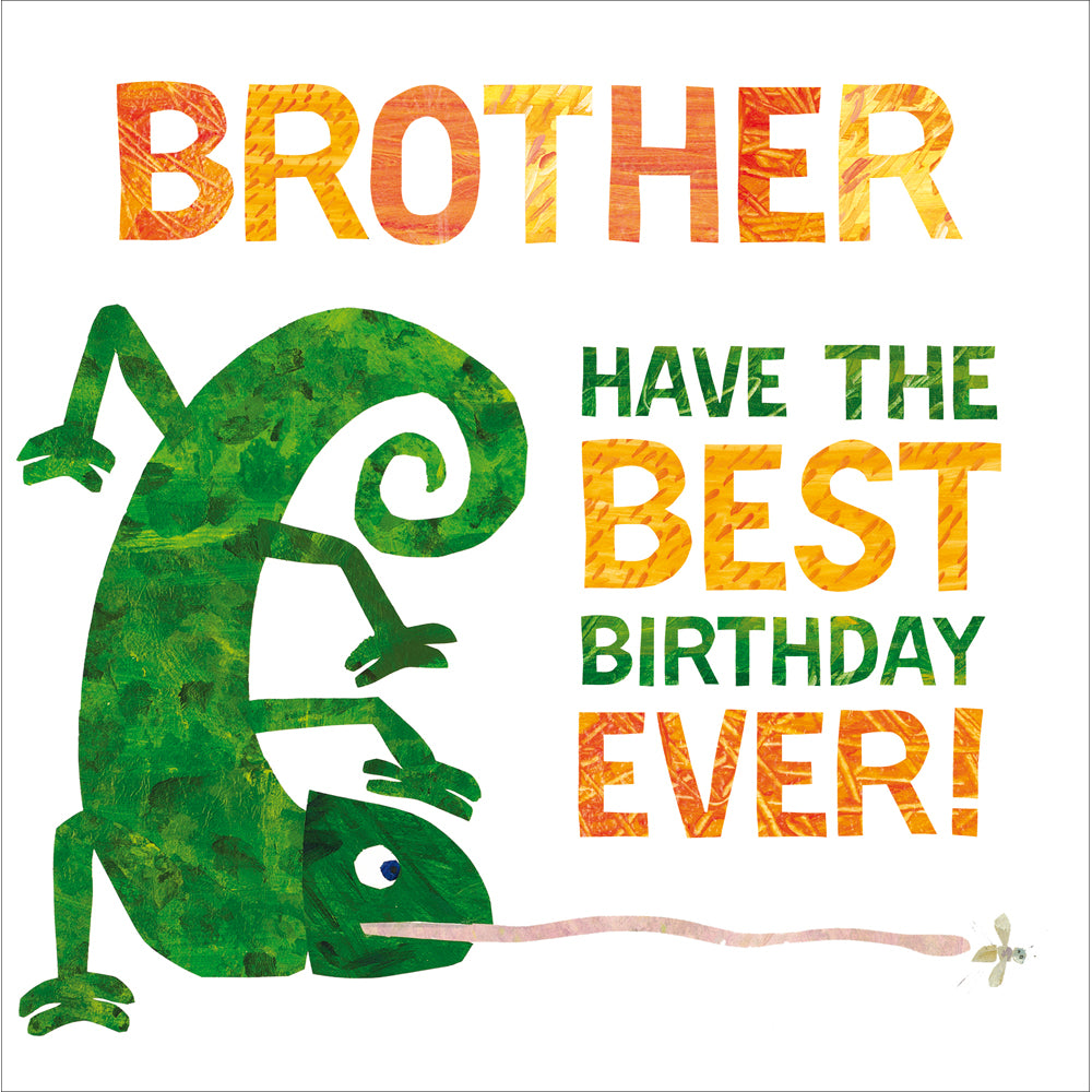 Brother Chameleon Eric Carle Birthday Card from Penny Black