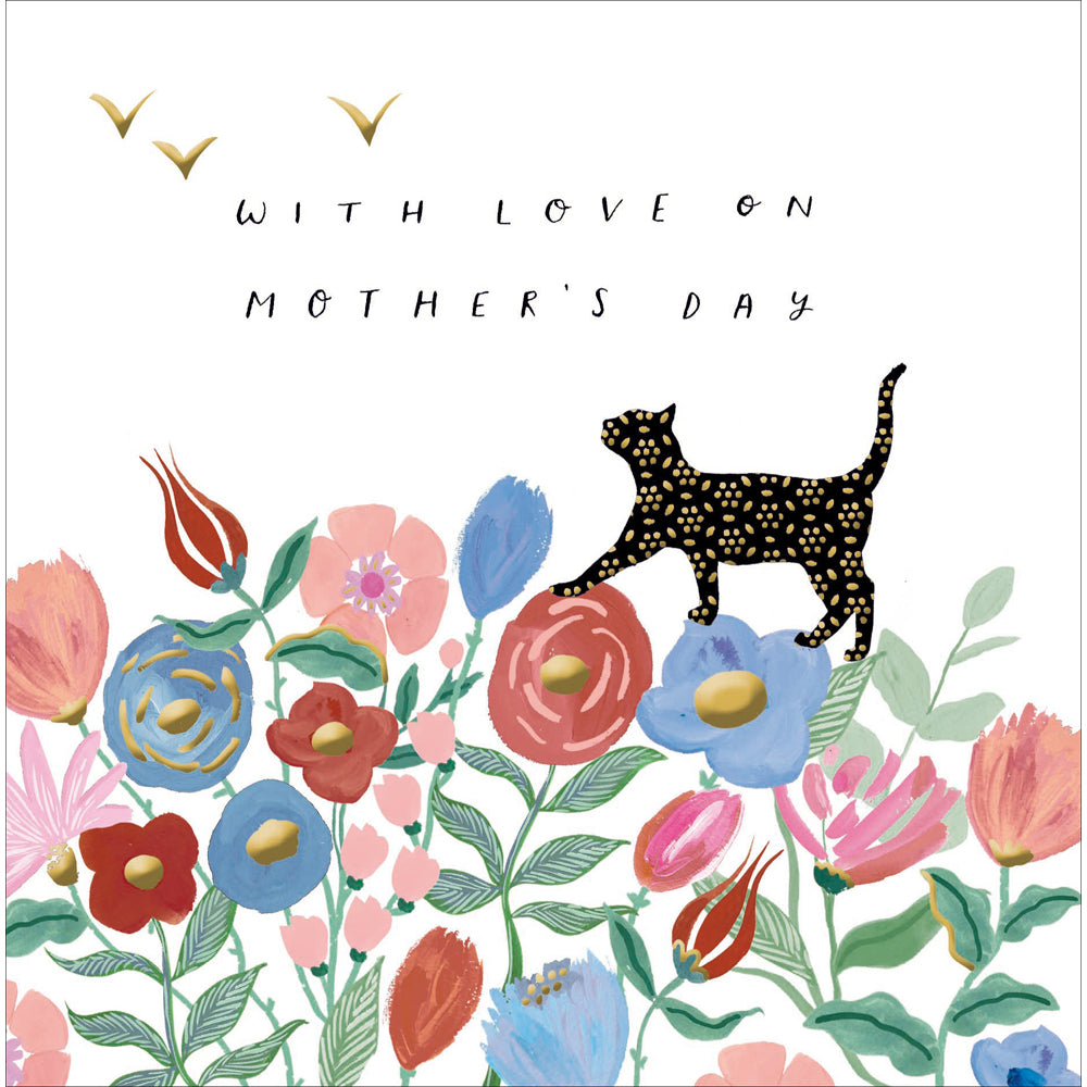 Cat Silhouette Mother&#39;s Day Card by penny black