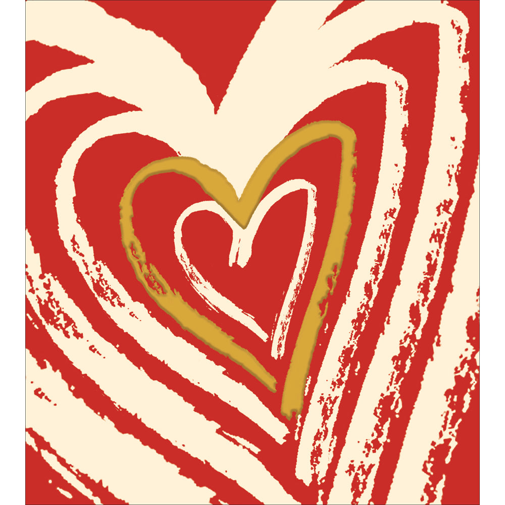 Infinite Loveheart Embossed Valentine Card by penny black