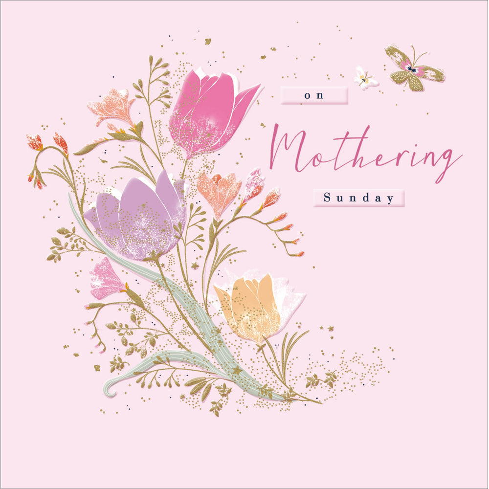 Sparkly Blooms Embellished Mothering Sunday Card by penny black